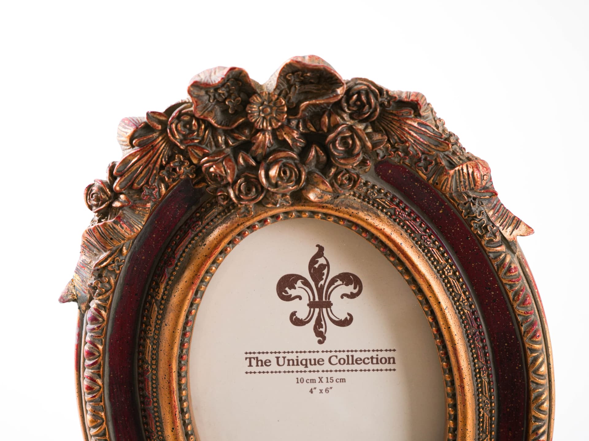 Oval frame, Classicist, gold burgundy, early 20th c. - 398537