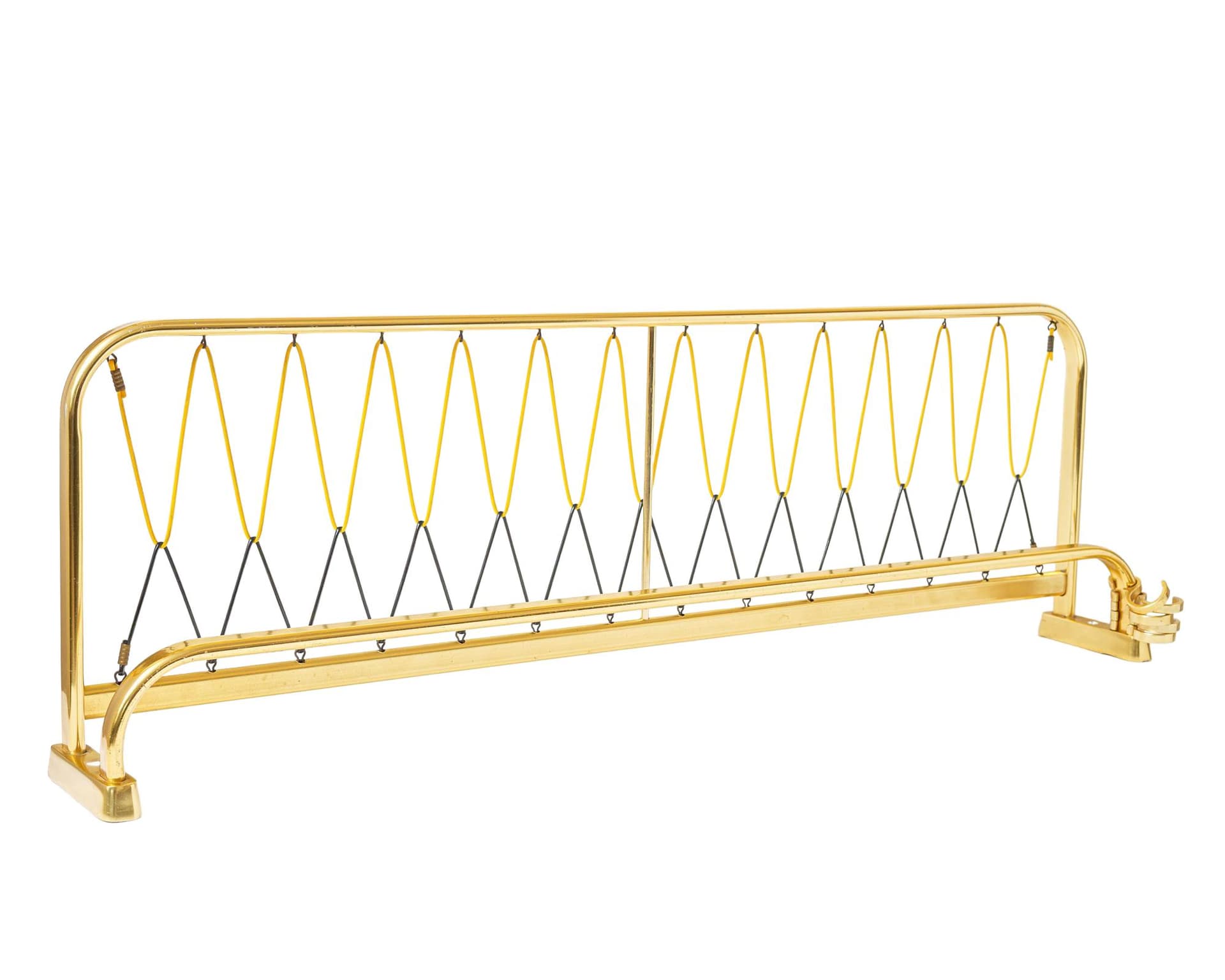 Wall rack, gold yellow black, metal, Germany, 1970s.