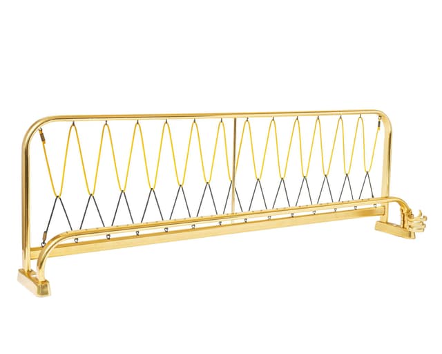 Wall rack, gold yellow black, metal, Germany, 1970s. - DIMENSION