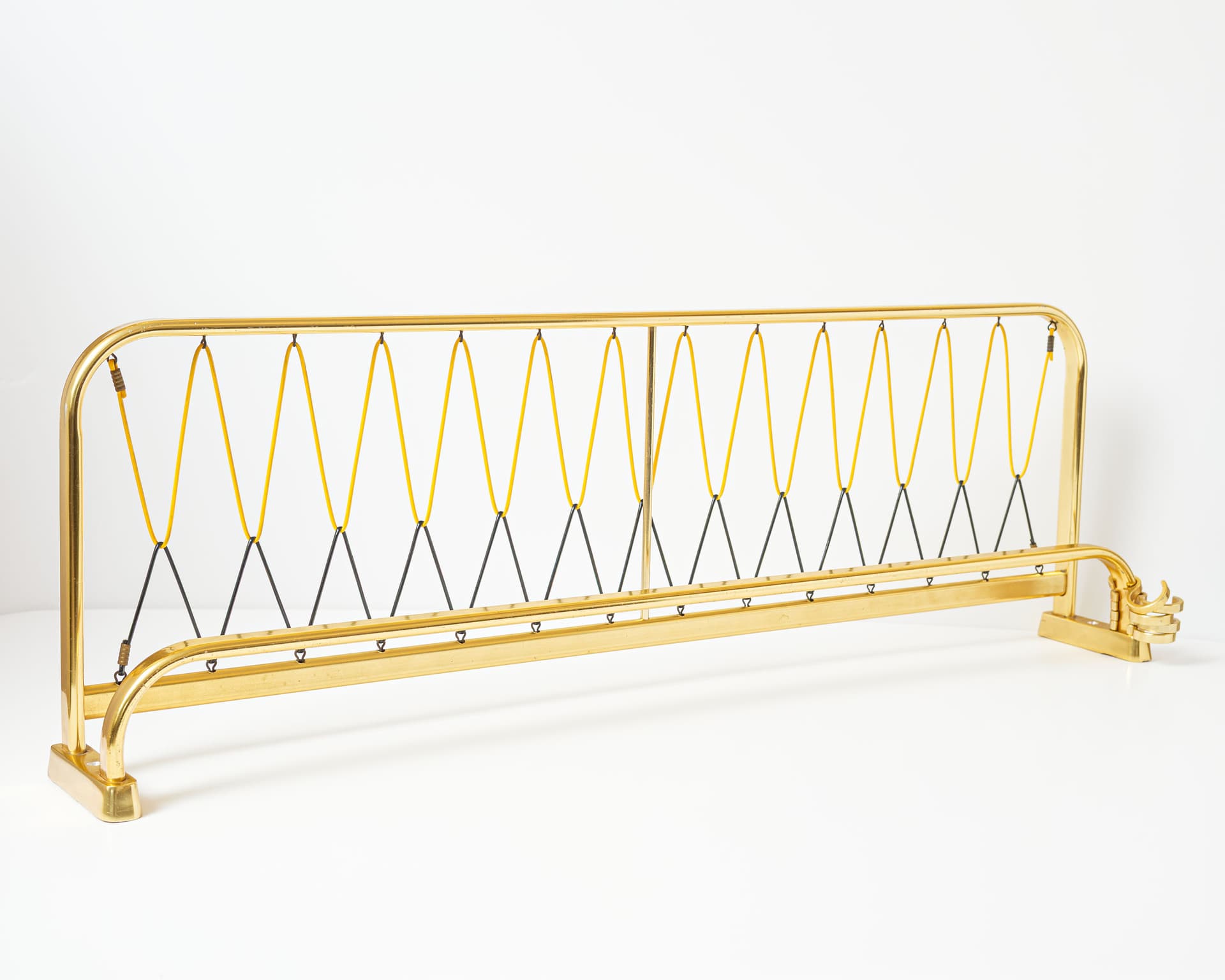 Wall rack, gold yellow black, metal, Germany, 1970s. - 398546
