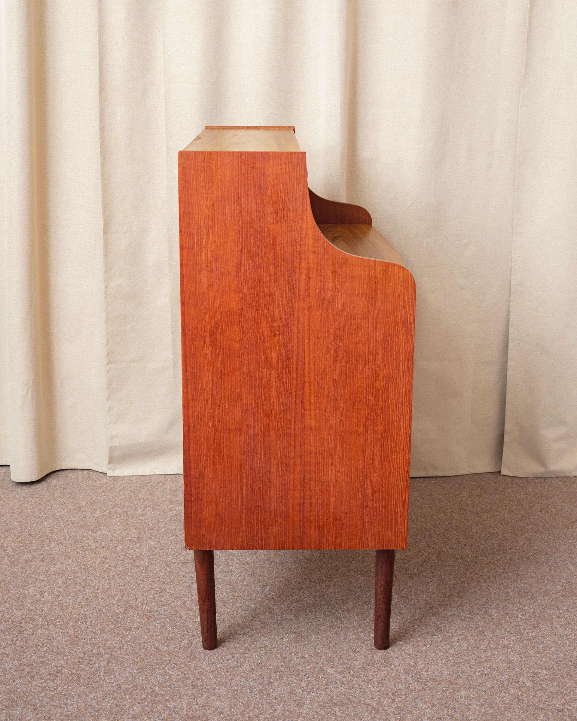 Sekretarzyk, teak brązowy, Dania, lata 70. - 398605