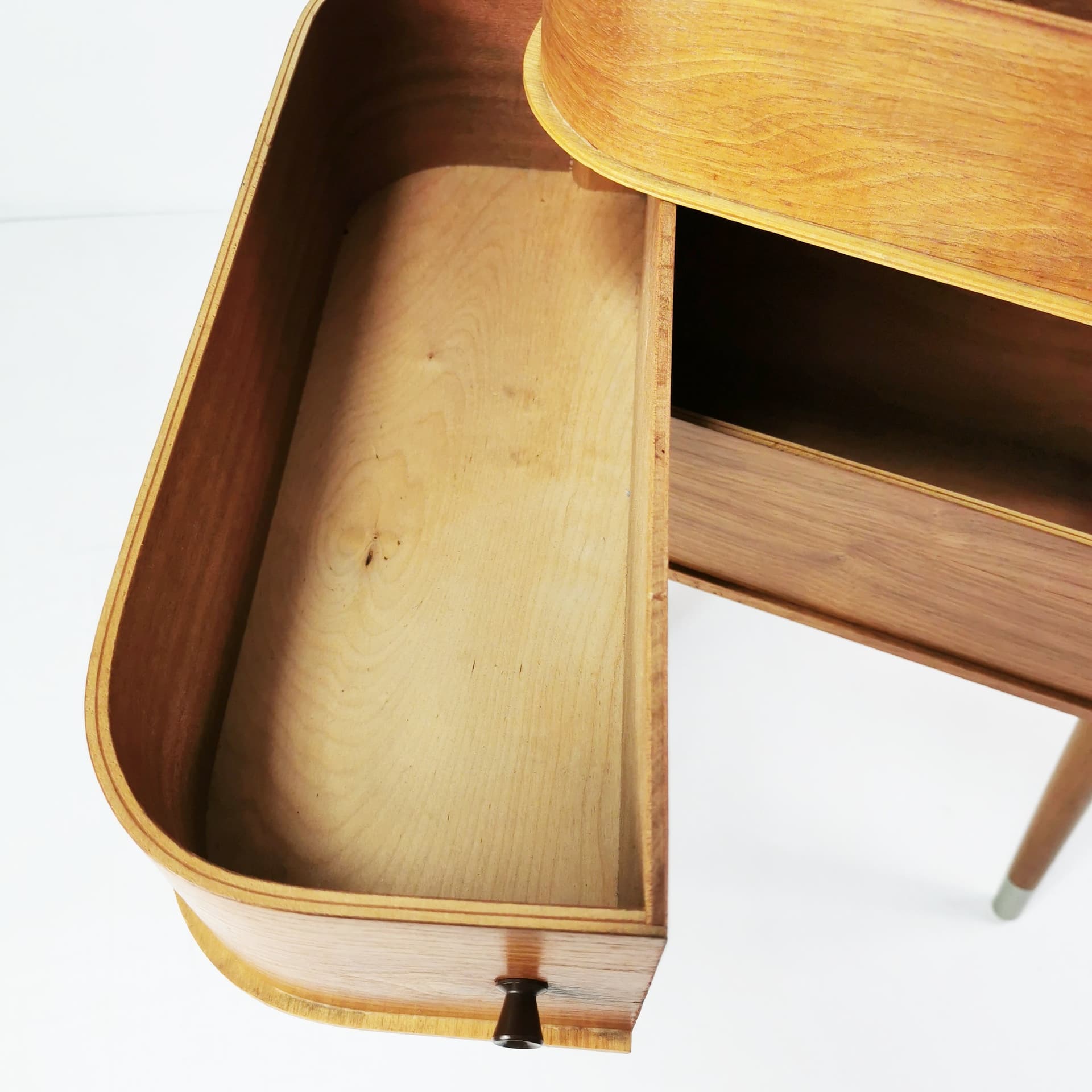 Sewing organizer Mid-Century, brown teak, Denmark, 1960s. - 398871