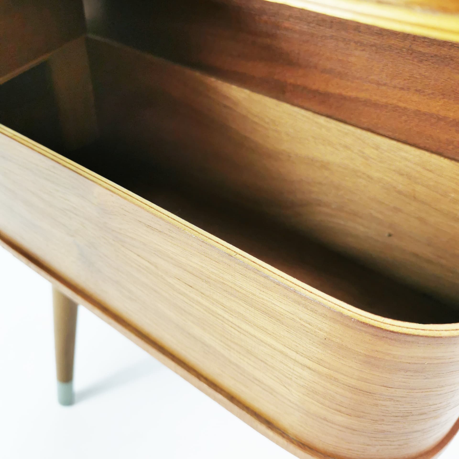 Sewing organizer Mid-Century, brown teak, Denmark, 1960s. - 398872