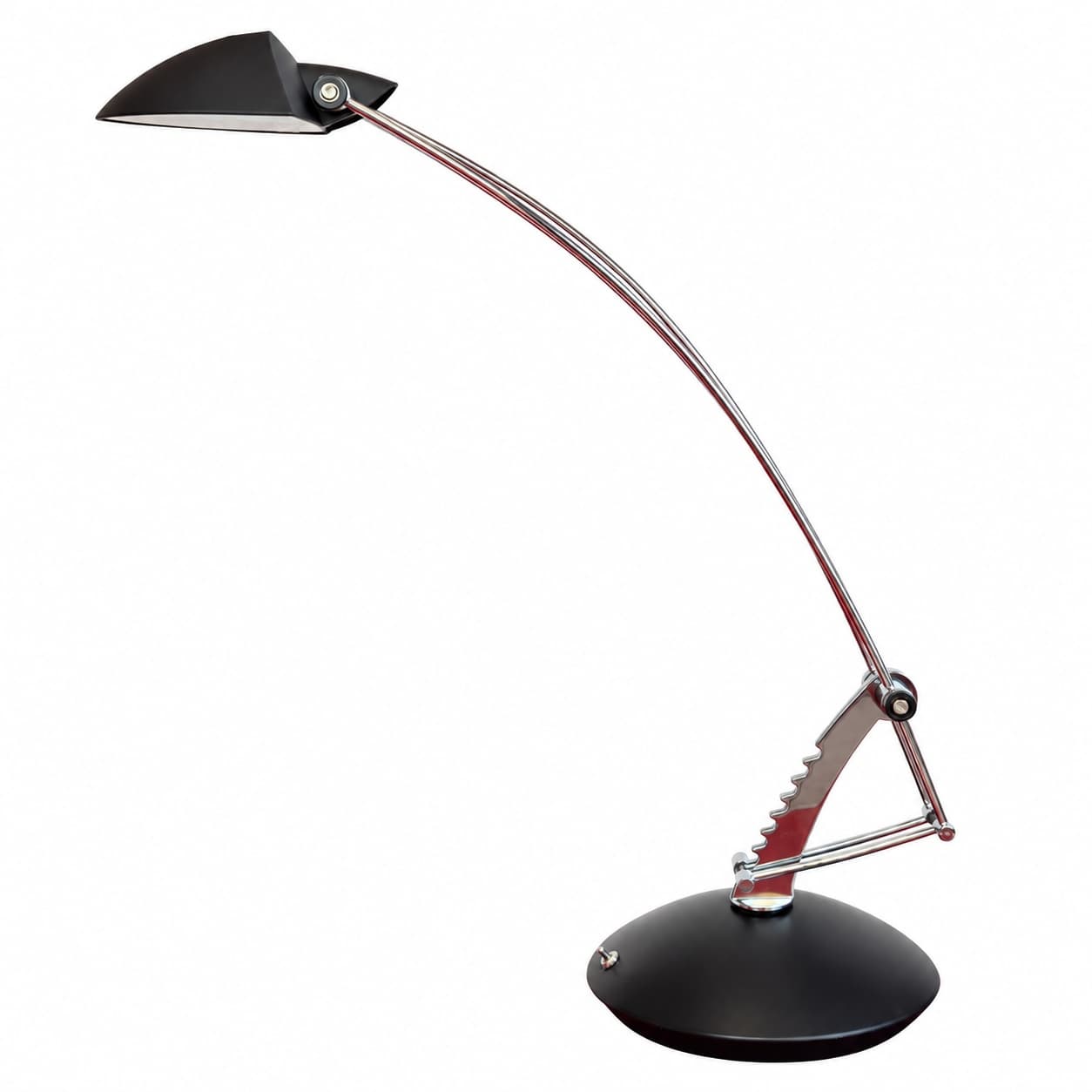 Desk lamp, black, chrome steel, Massive, 1990s. - 399088