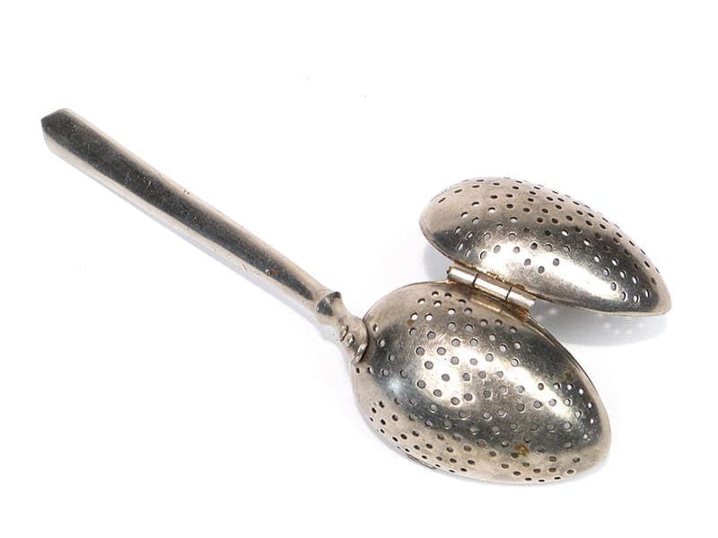 Tea Infuser Art Deco, silver metal, mother-of-pearl, 1920s - 399205