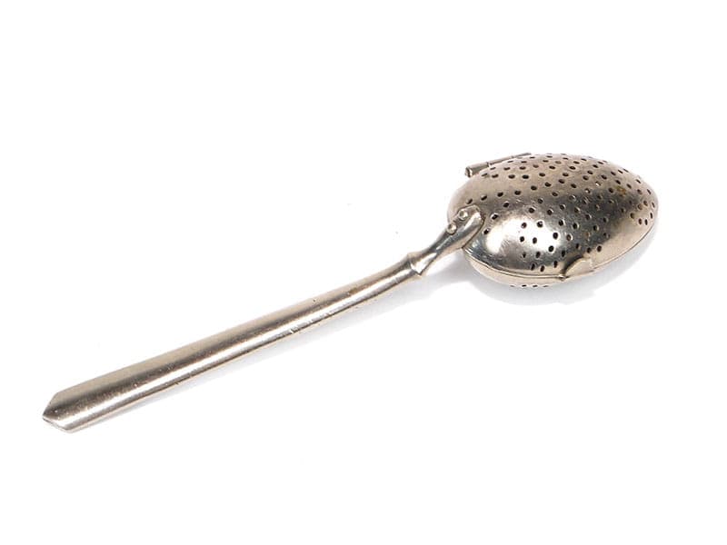 Tea Infuser Art Deco, silver metal, mother-of-pearl, 1920s - 399208