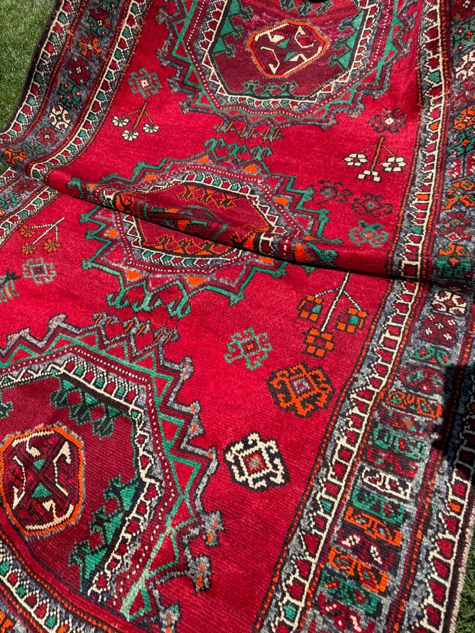 Rug Hamadan 275x155 cm, red, wool, Iran - 399217