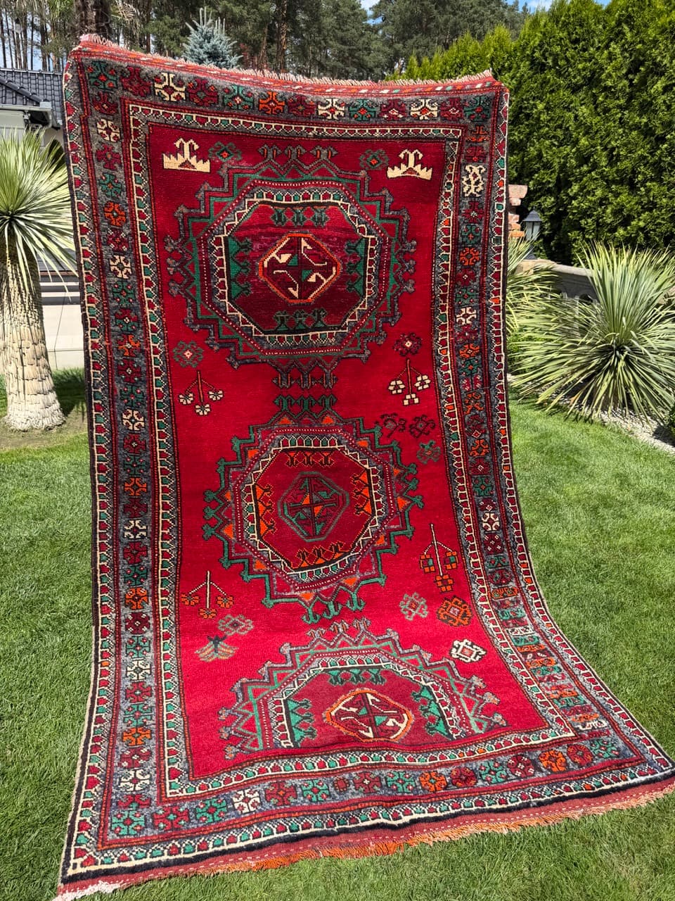Rug Hamadan 275x155 cm, red, wool, Iran - 399214