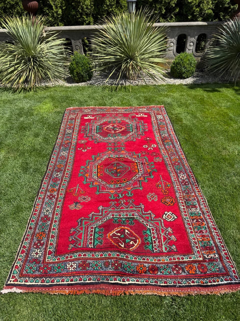 Rug Hamadan 275x155 cm, red, wool, Iran - 399223