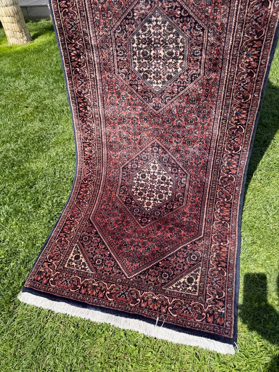 Runner Bidjar 230x77 cm, red wool, Iran - 399232