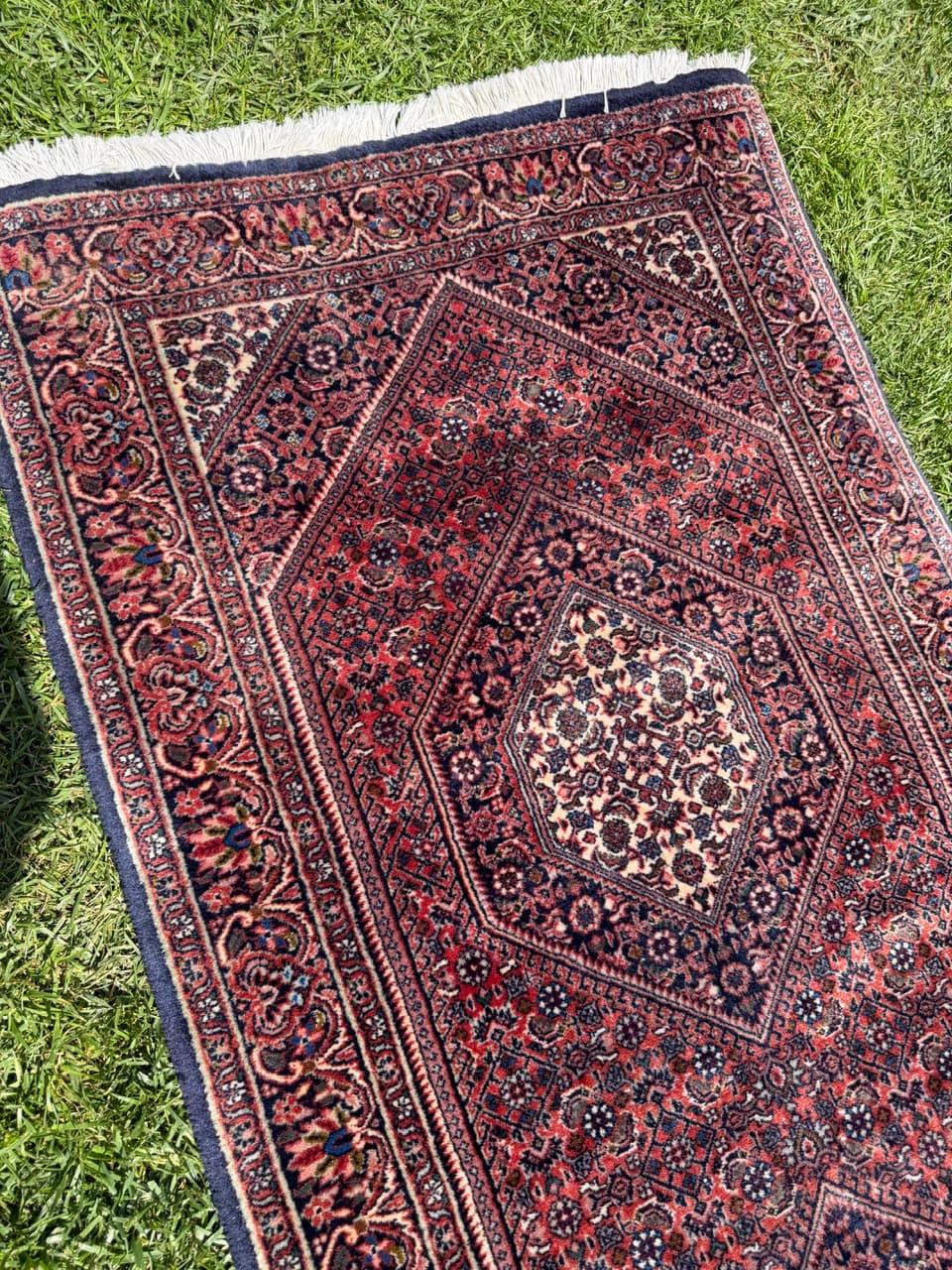 Runner Bidjar 230x77 cm, red wool, Iran - 399242