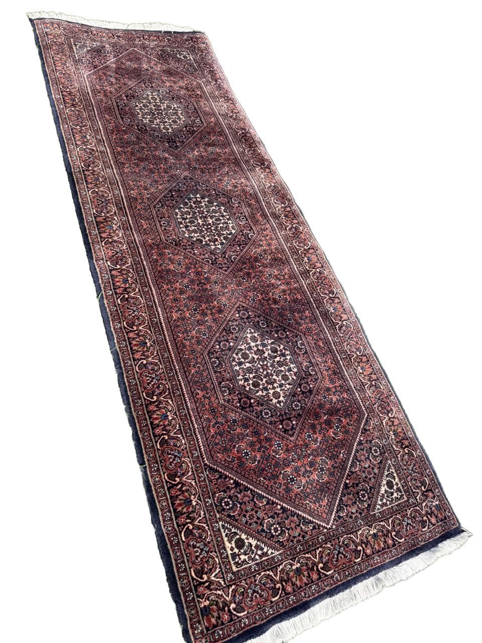 Runner Bidjar 230x77 cm, red wool, Iran