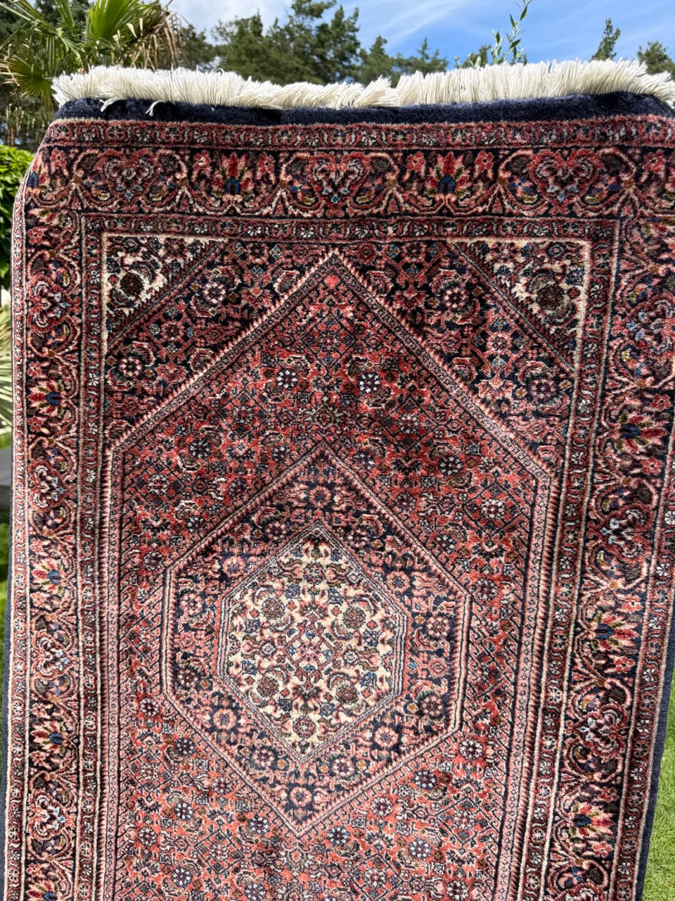 Runner Bidjar 230x77 cm, red wool, Iran - 399231