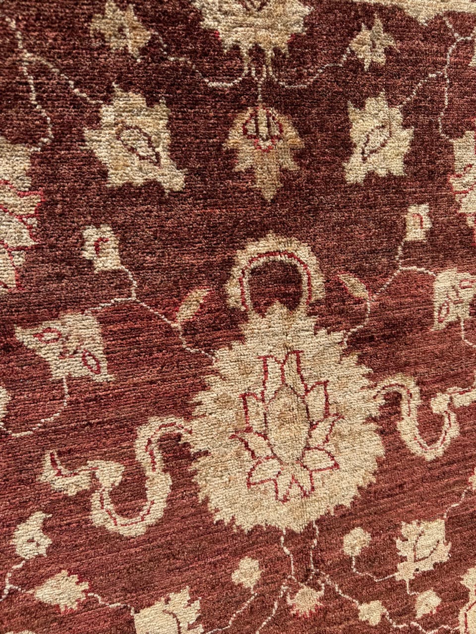 Rug Ziegler 250x200 cm, red beige gold, Kashmiri wool, Pakistan - 399279