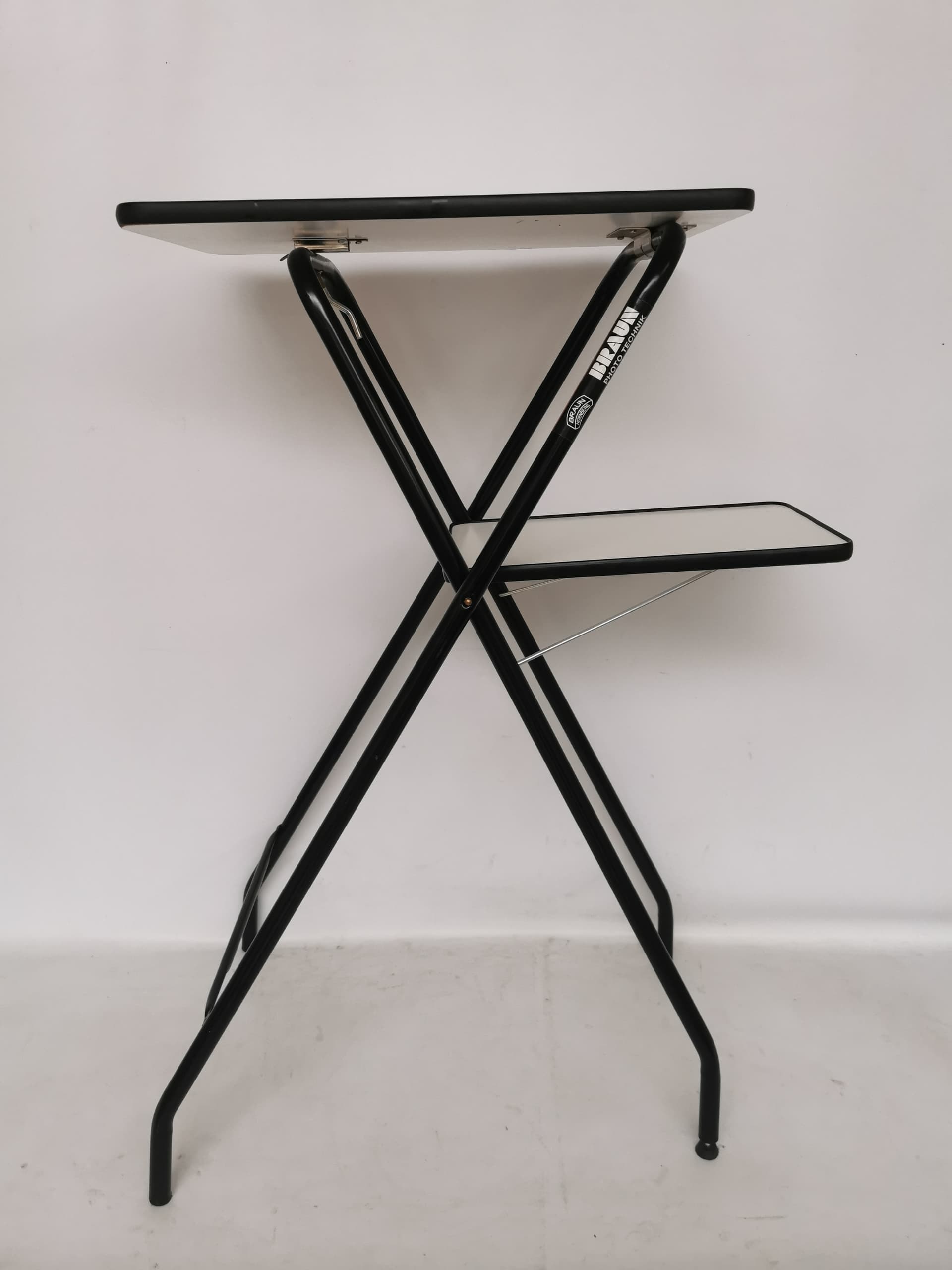 Kwietnik, metal czarny, laminat szary, Niemcy, lata 90. - 399459