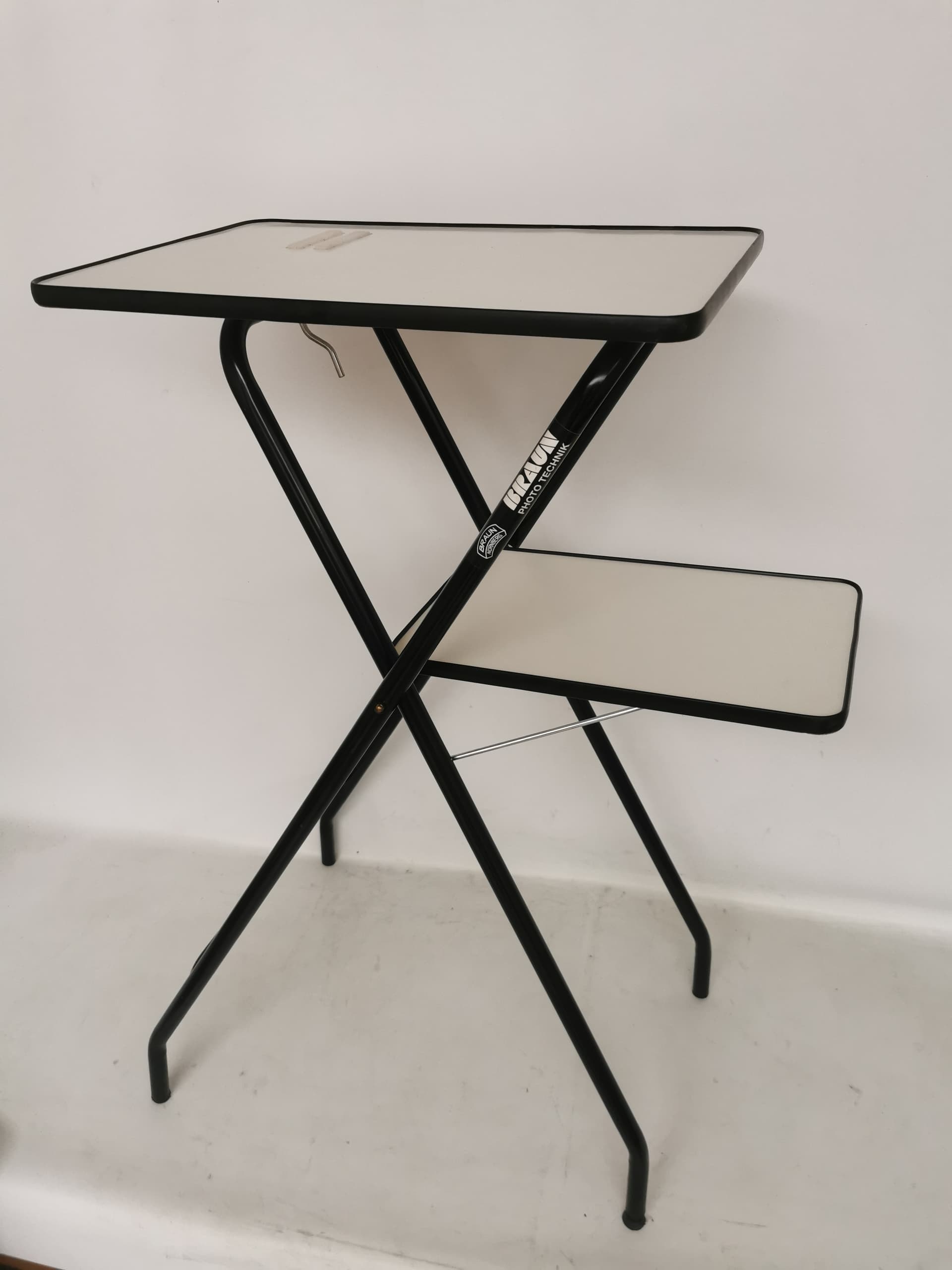 Kwietnik, metal czarny, laminat szary, Niemcy, lata 90. - 399453