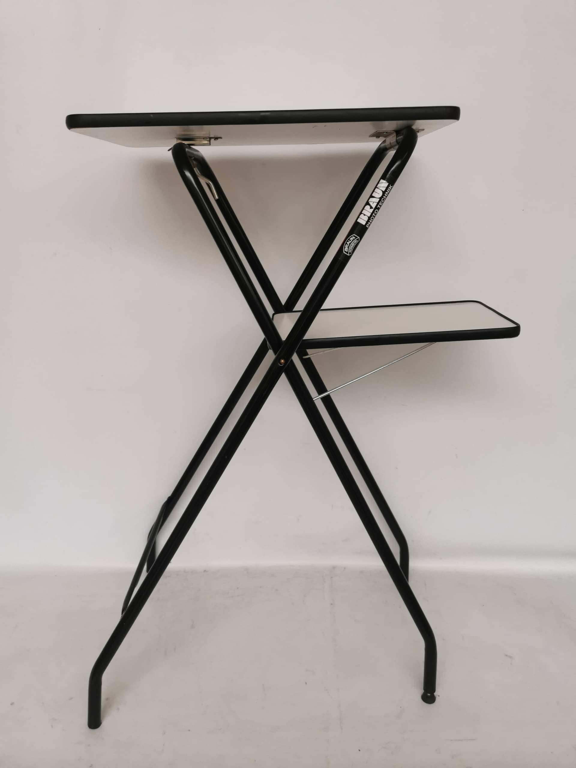 Kwietnik, metal czarny, laminat szary, Niemcy, lata 90. - 399454