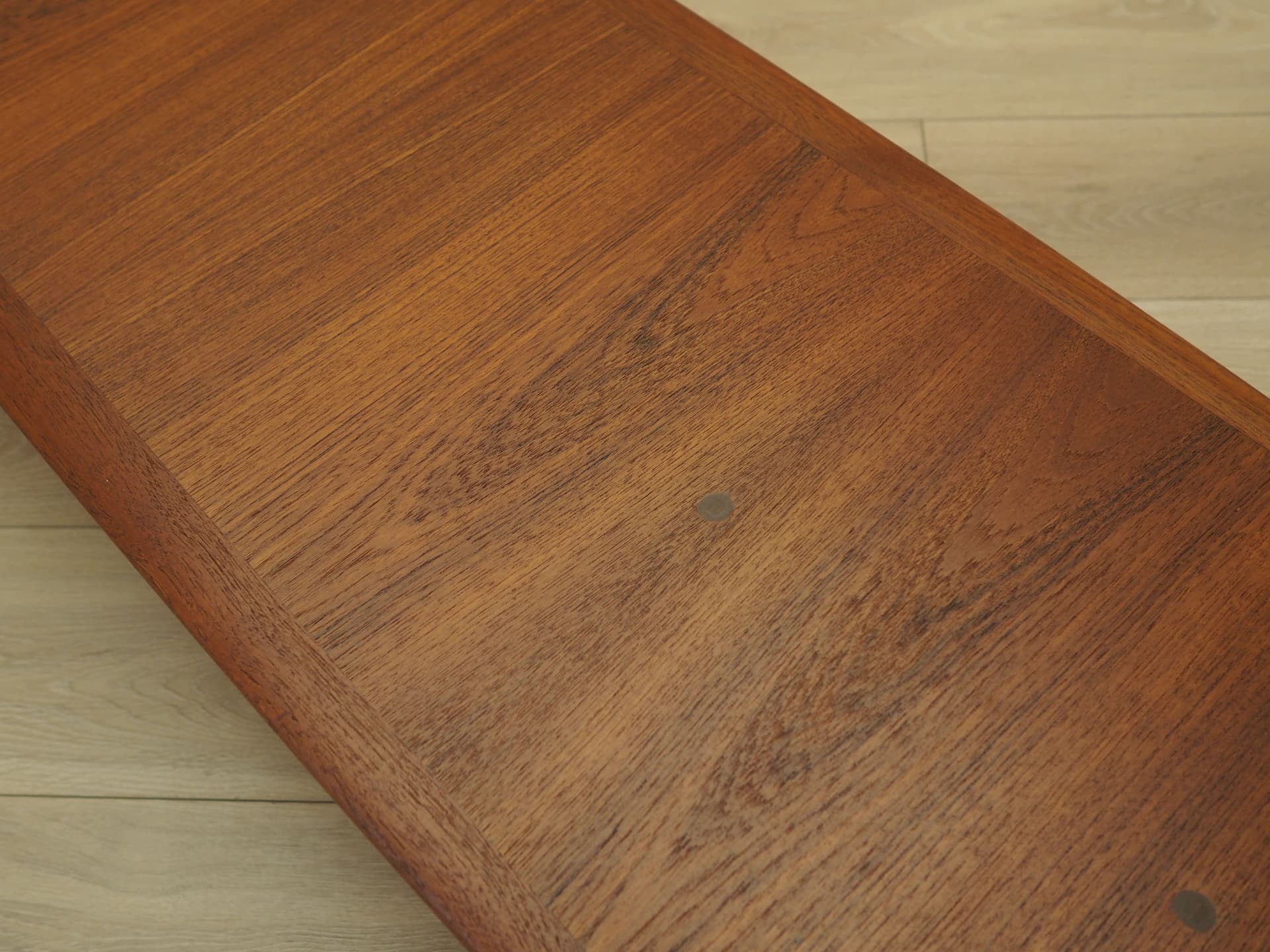 Sideboard lowboard, teak brązowy, nogi czarne, Dania, lata 70. - 399578
