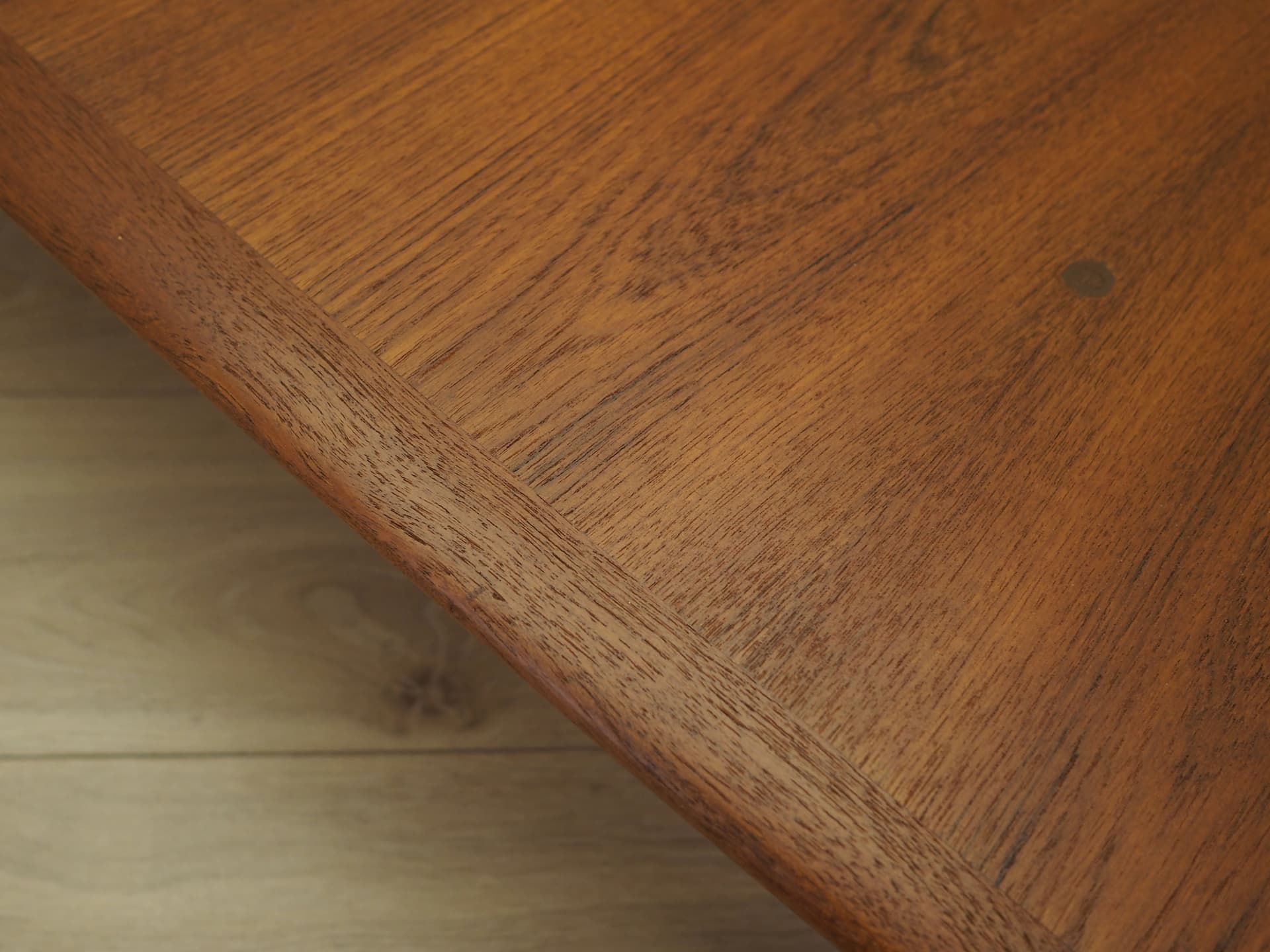 Sideboard lowboard, teak brązowy, nogi czarne, Dania, lata 70. - 399580