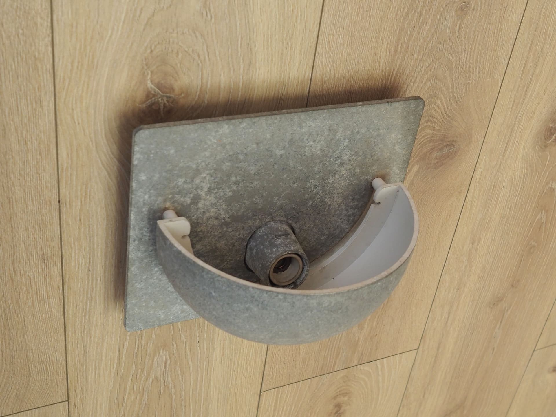 Wall lamp Alfred Homann, grey metal, Louis Poulsen, Denmark, 1970s. - 399634