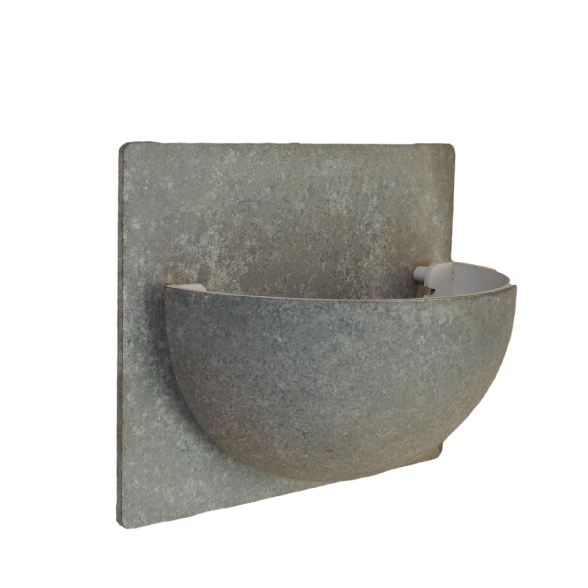 Wall lamp Alfred Homann, grey metal, Louis Poulsen, Denmark, 1970s.