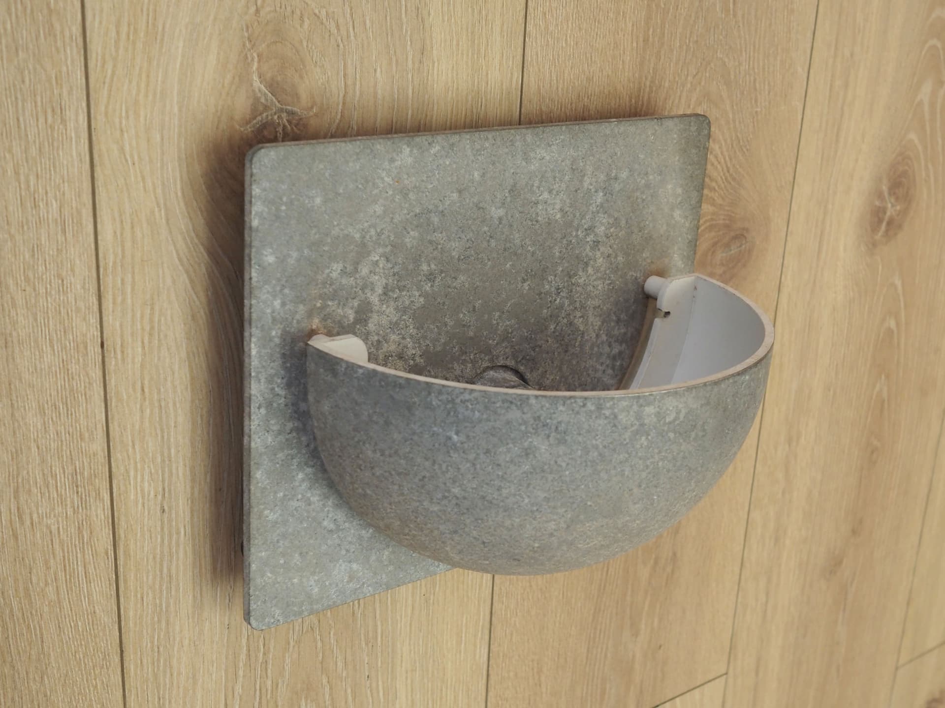 Wall lamp Alfred Homann, grey metal, Louis Poulsen, Denmark, 1970s. - 399635