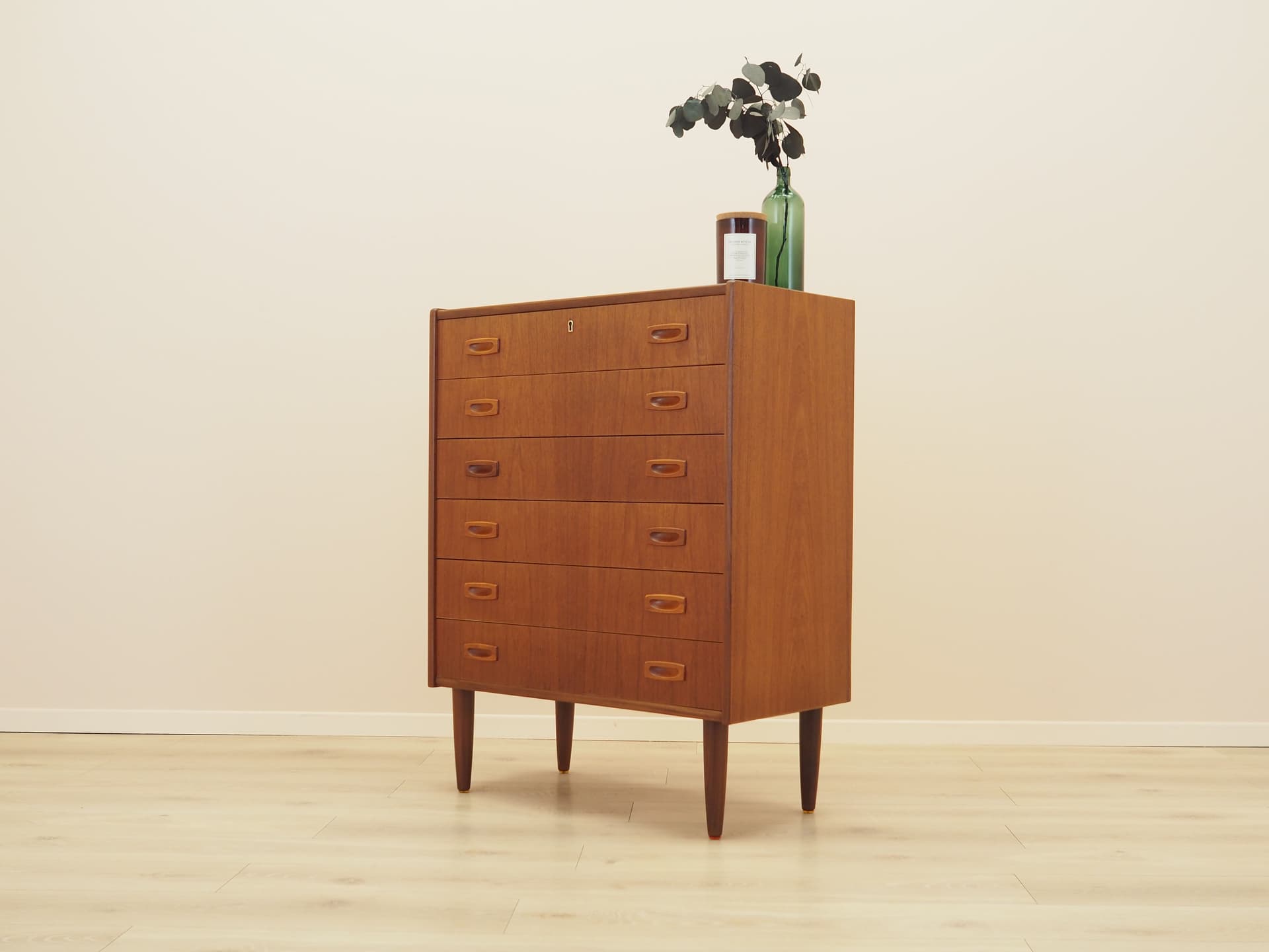 Komoda, brązowy, teak, Dania, lata 60. - 399642