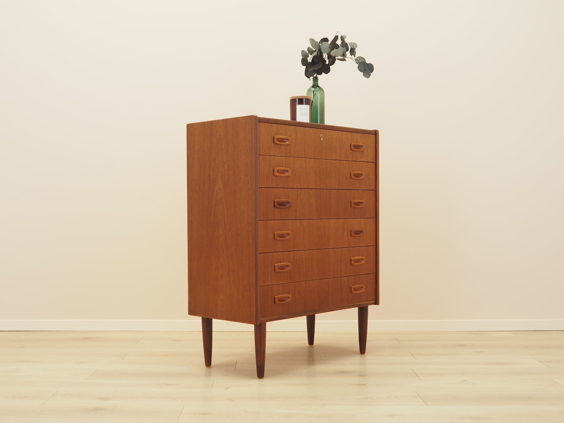 Komoda, brązowy, teak, Dania, lata 60. - 399644