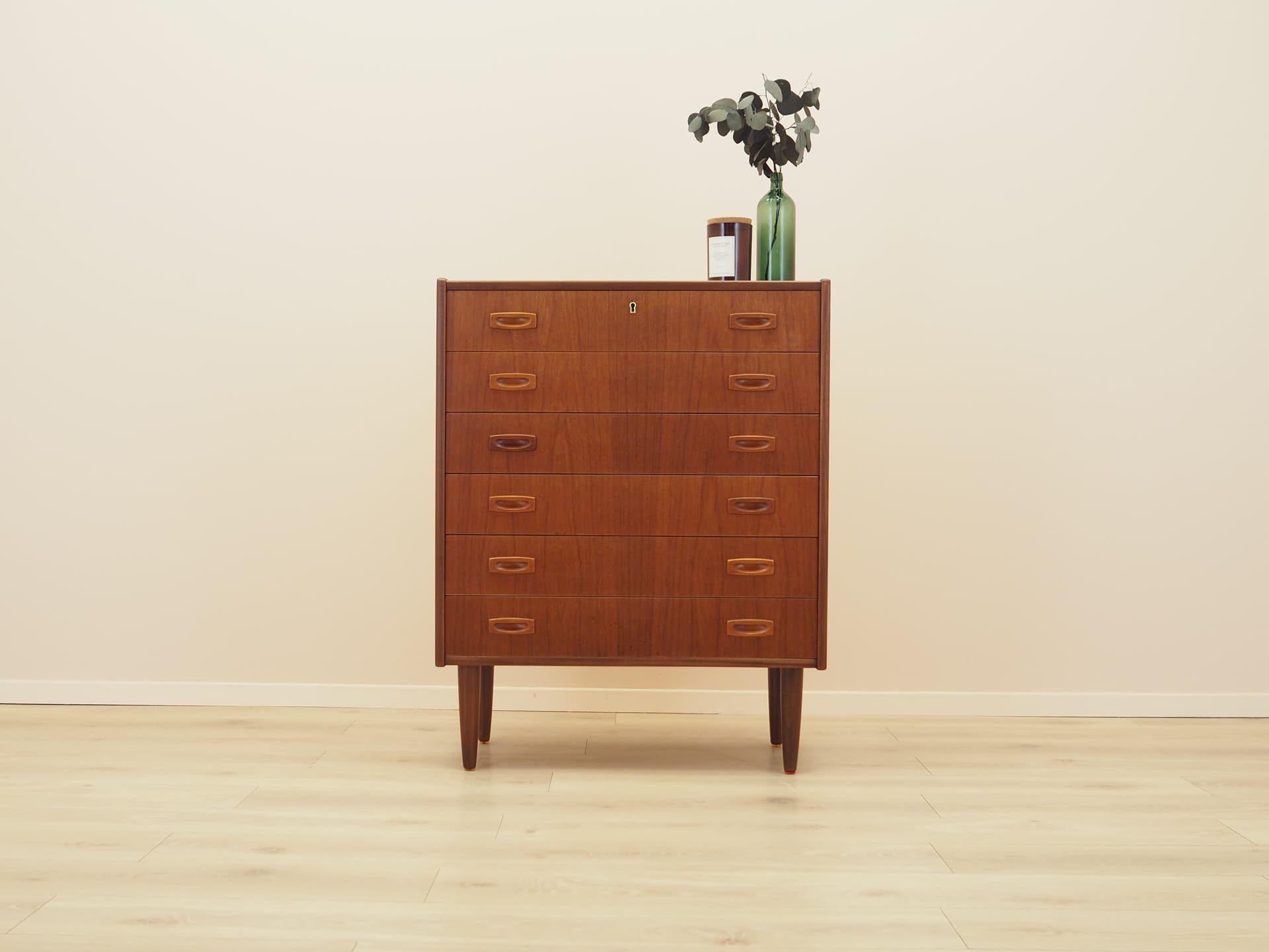 Komoda, brązowy, teak, Dania, lata 60. - 399643