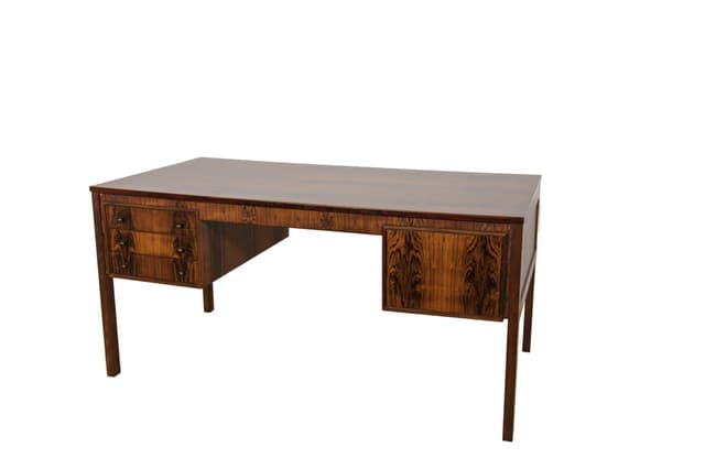 Biurko Model Exklusiv, palisander brązowy, Ikea, Szwecja, lata 60. - WYMIARY