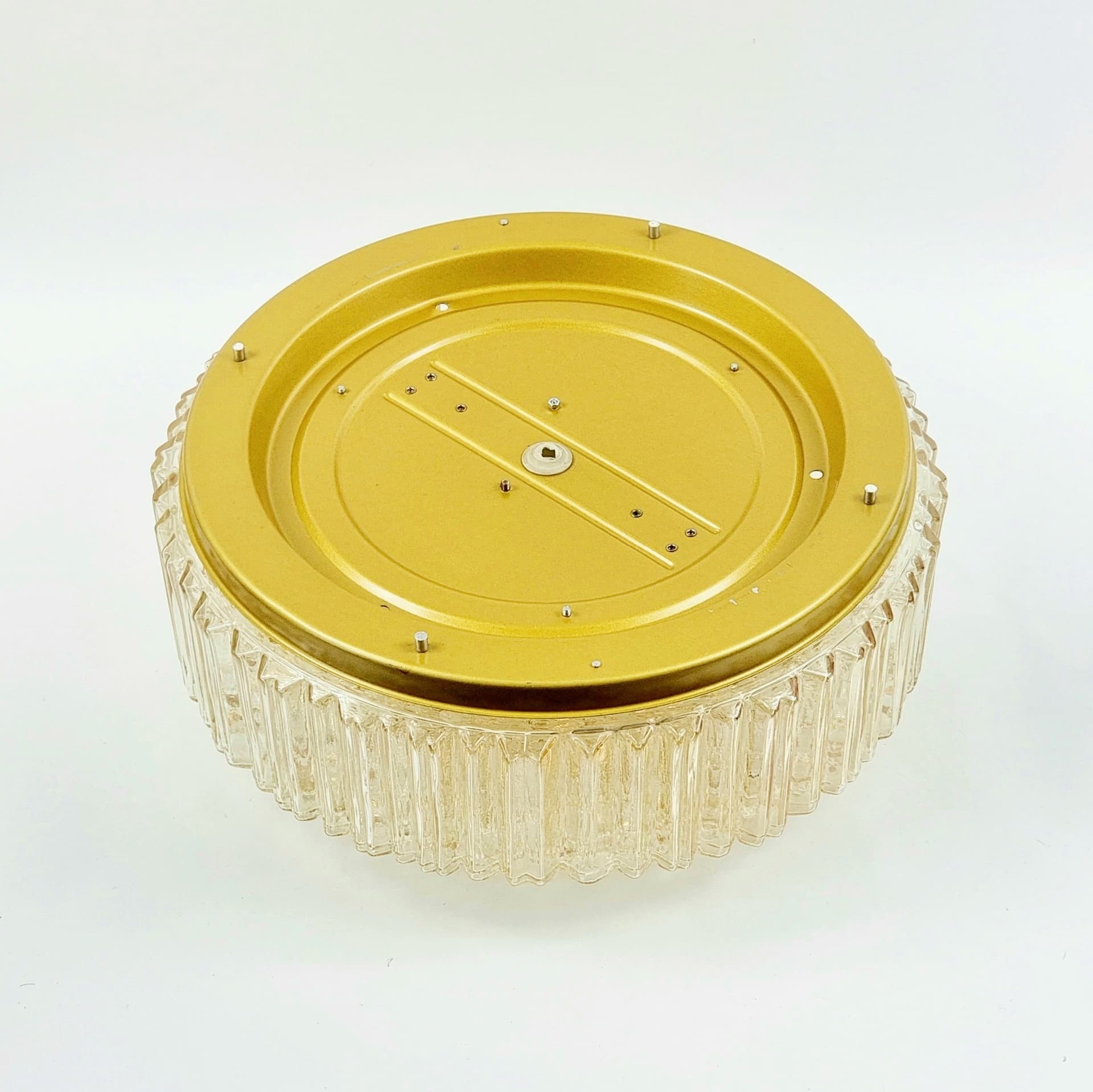 Ceiling Lamp Bubble, light amber glass, by H. Tynell, Limburg, Germany, 1970s. - 400052