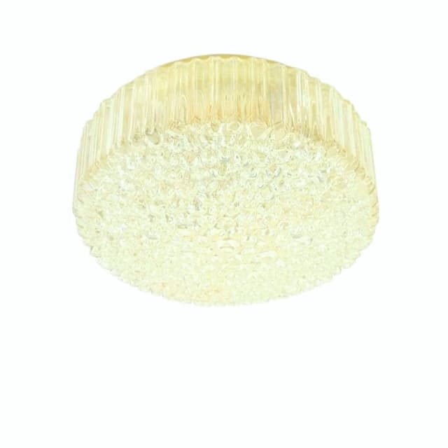Ceiling Lamp Bubble, light amber glass, by H. Tynell, Limburg, Germany, 1970s. - DIMENSION
