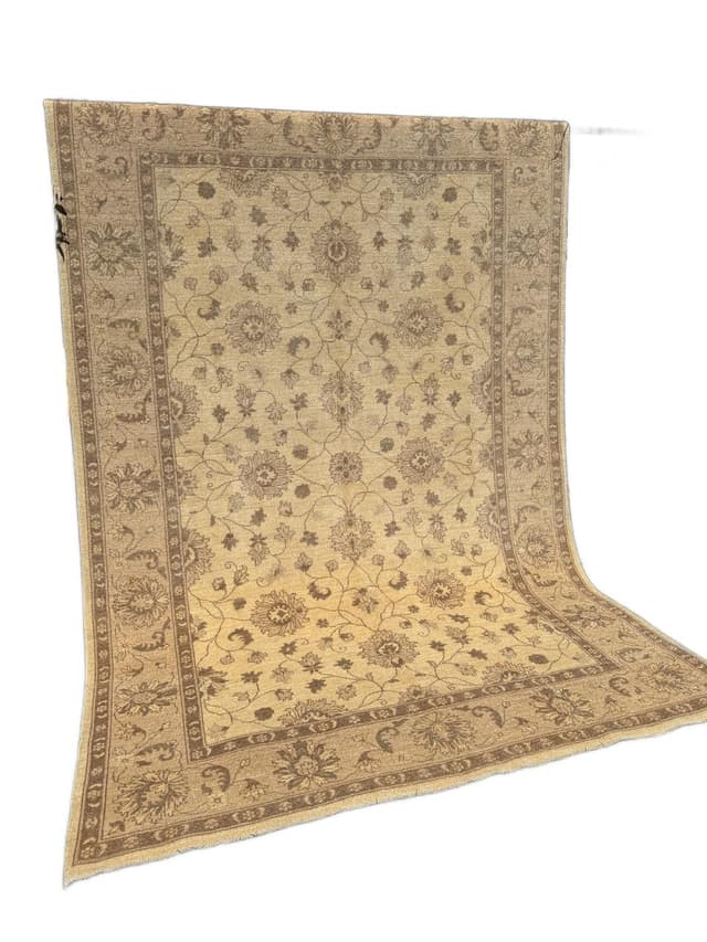 Rug Ziegler, 300x200 cm, beige gold grey cashmere wool, Pakistan - DIMENSION
