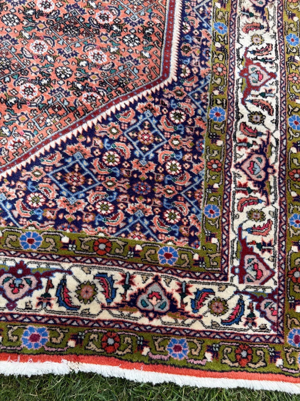 Dywan Bidjar 200x200 cm, czerwony, wełna kaszmirowa, Iran - 400103
