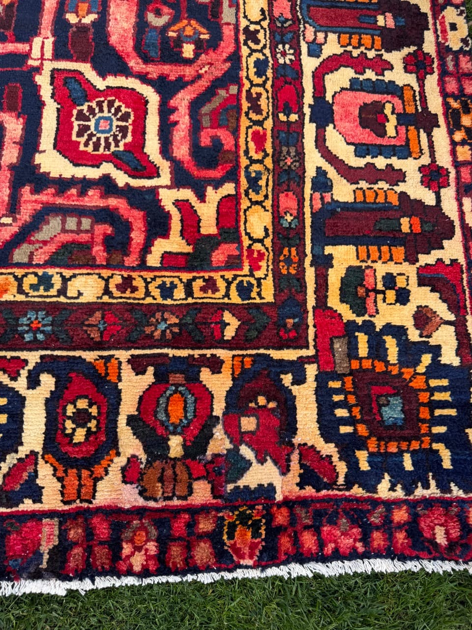 Dywan Bahtiari 360x300 cm, czerwony, wełna, Iran - 400117