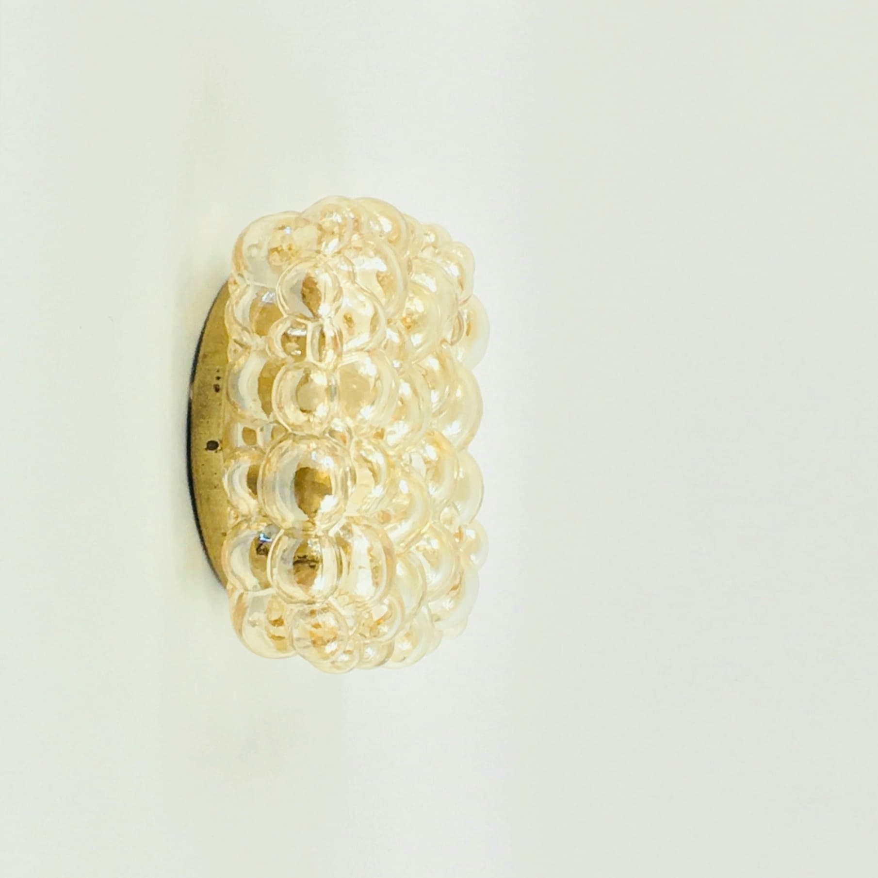 Wall lamp Bubble, gold glass, by H. Tynell, Limburg, Germany, 1970s. - 400369