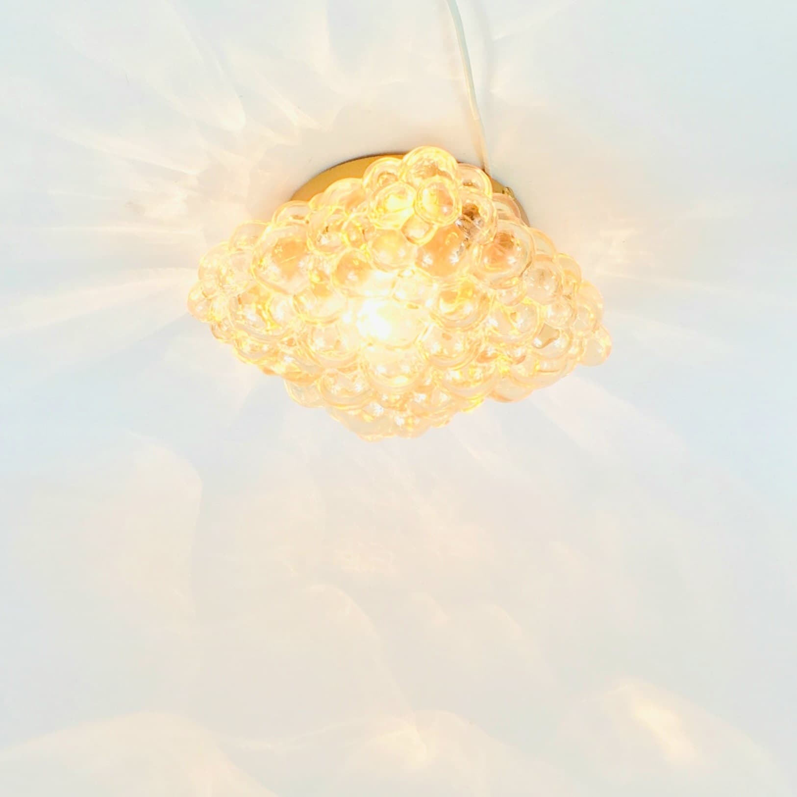 Wall lamp Bubble, gold glass, by H. Tynell, Limburg, Germany, 1970s. - 400373