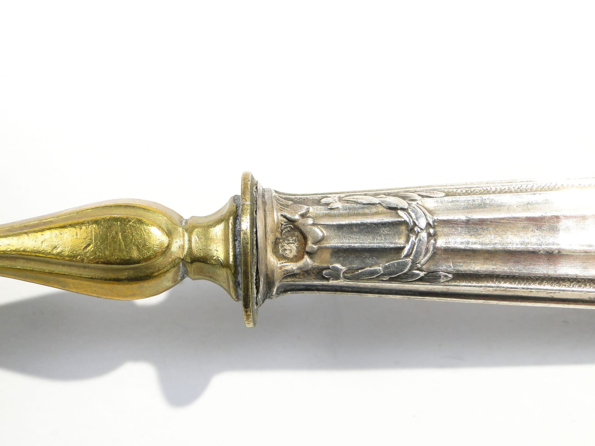 Pickle spoon, silver silver, brass gilt, France, 19th century - 400390