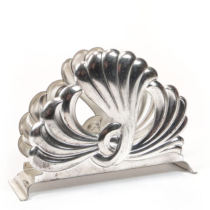 Serwetnik Art déco, srebrny mosiądz, WMF, Niemcy, lata 20. - 400399