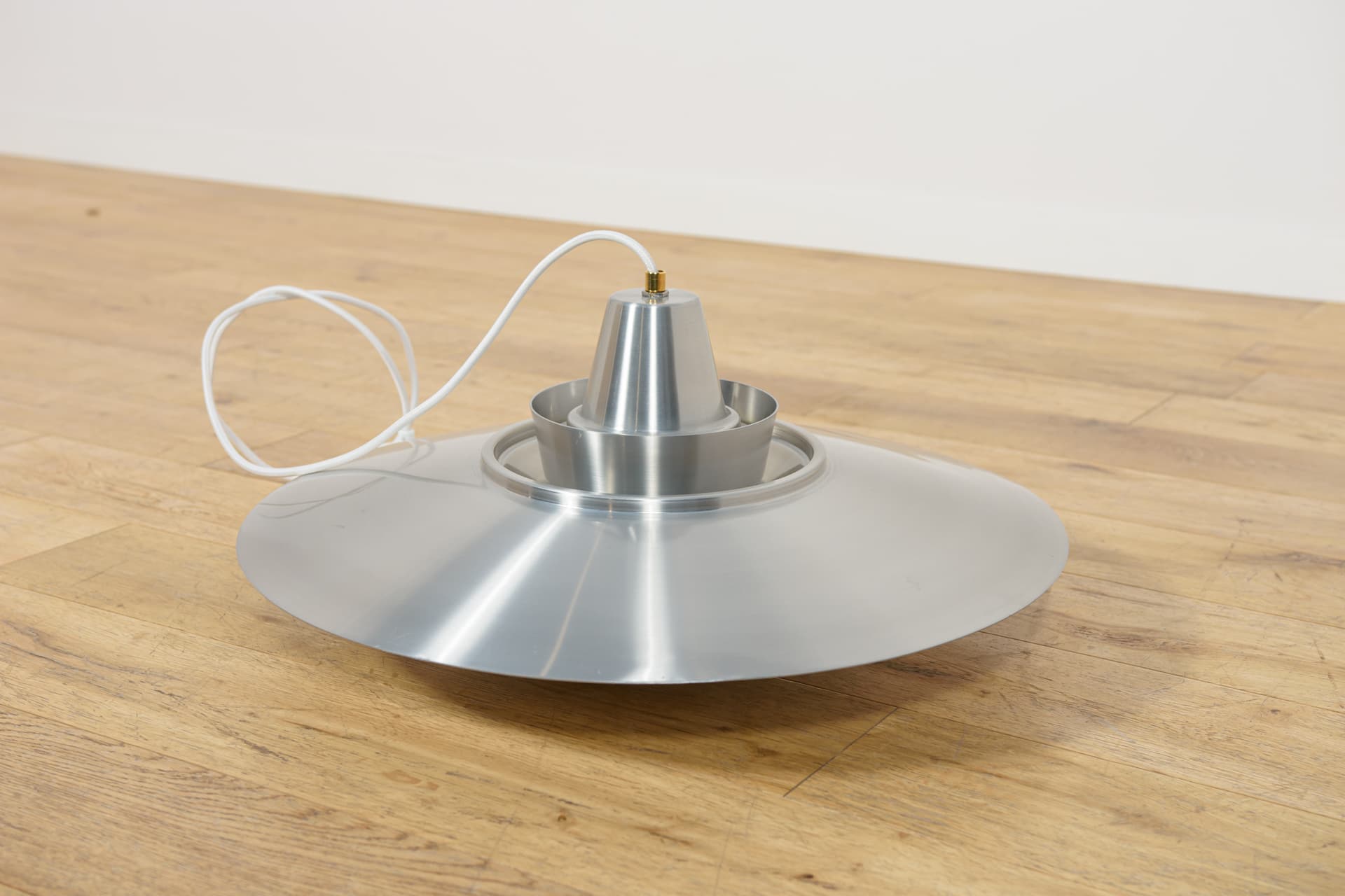 Lampa wisząca Type 240, srebrny, metal, proj. M. Davidsen, Superlight, Dania, lata 70. - 400410