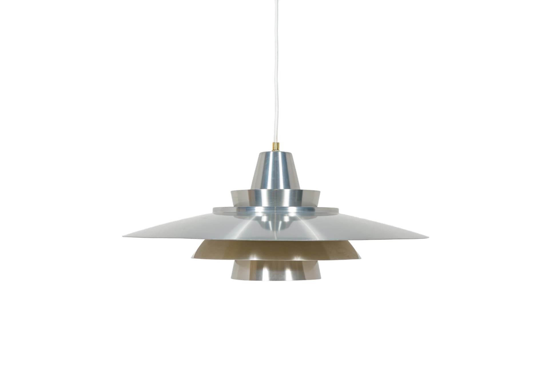 Lampa wisząca Type 240, srebrny, metal, proj. M. Davidsen, Superlight, Dania, lata 70.