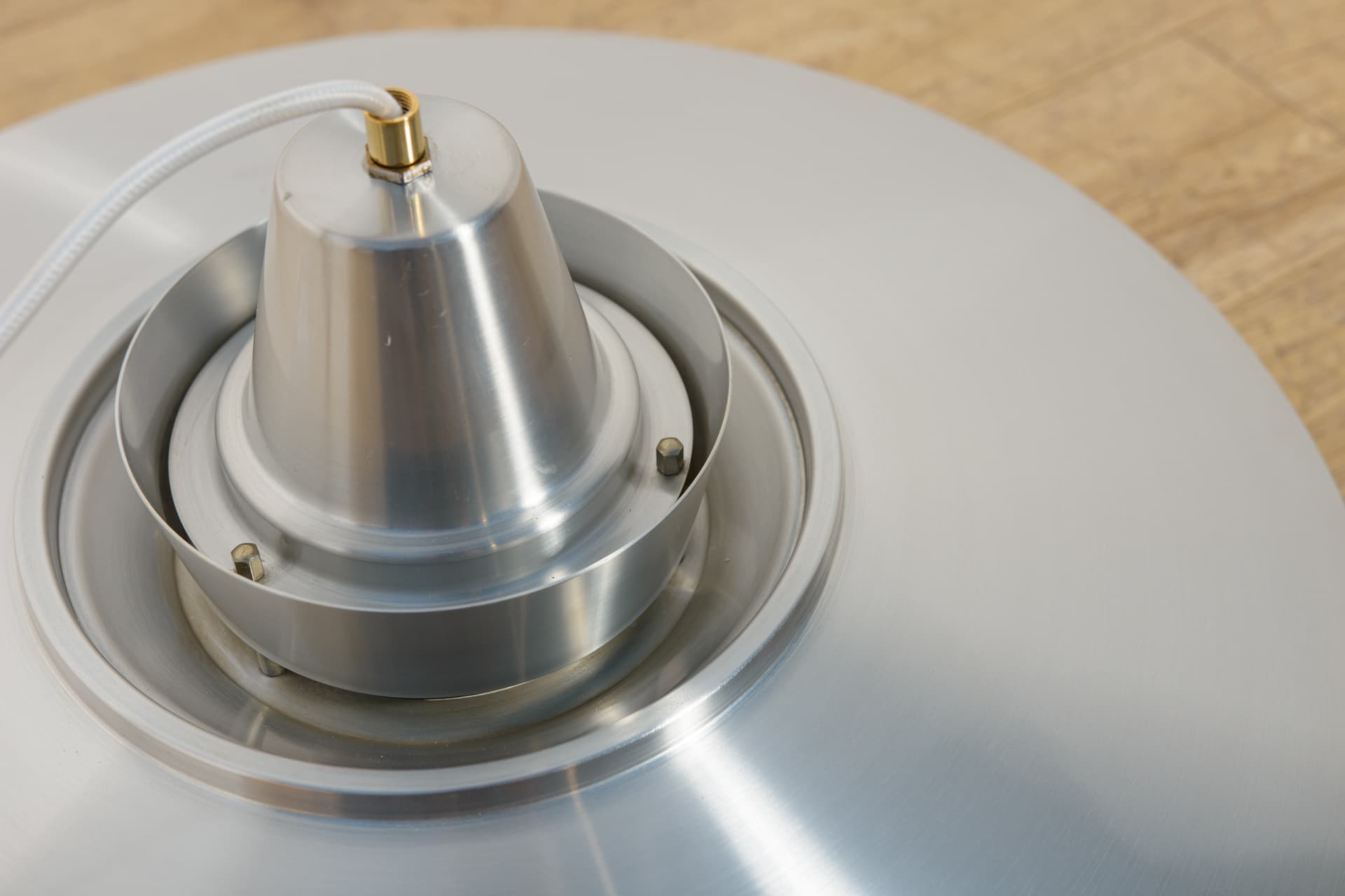 Lampa wisząca Type 240, srebrny, metal, proj. M. Davidsen, Superlight, Dania, lata 70. - 400413