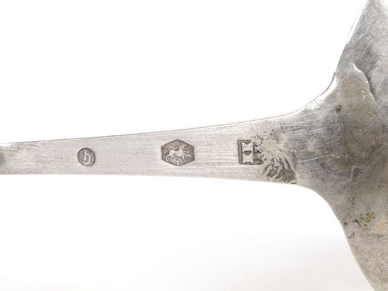 Łyżka do śmietanki, srebro srebrny, Norwegia, XIX w. - 400471