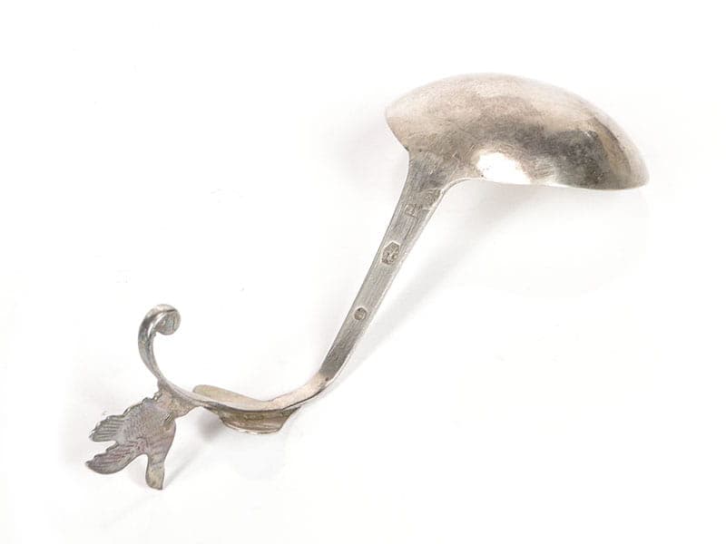 Łyżka do śmietanki, srebro srebrny, Norwegia, XIX w. - 400462