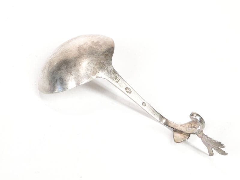 Łyżka do śmietanki, srebro srebrny, Norwegia, XIX w. - 400468