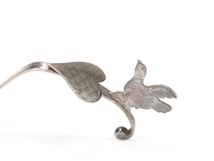 Łyżka do śmietanki, srebro srebrny, Norwegia, XIX w. - 400469