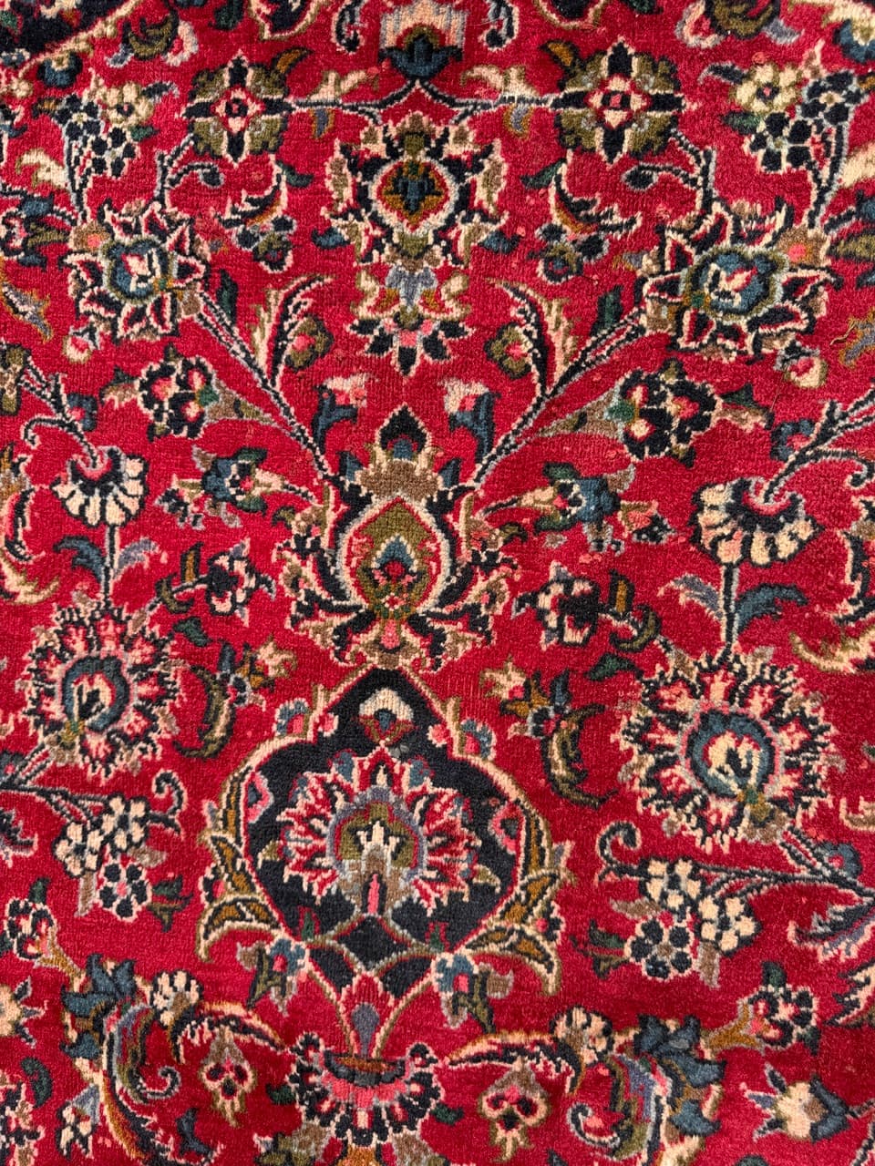 Dywan Keshan 385x290 cm, czerwony, wełna kaszmirowa, Iran - 400630