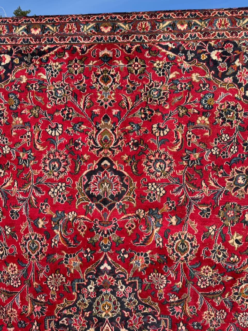 Dywan Keshan 385x290 cm, czerwony, wełna kaszmirowa, Iran - 400634