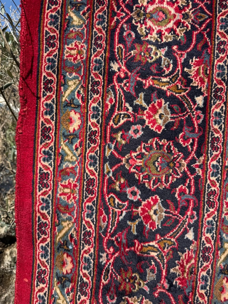 Dywan Keshan 385x290 cm, czerwony, wełna kaszmirowa, Iran - 400629
