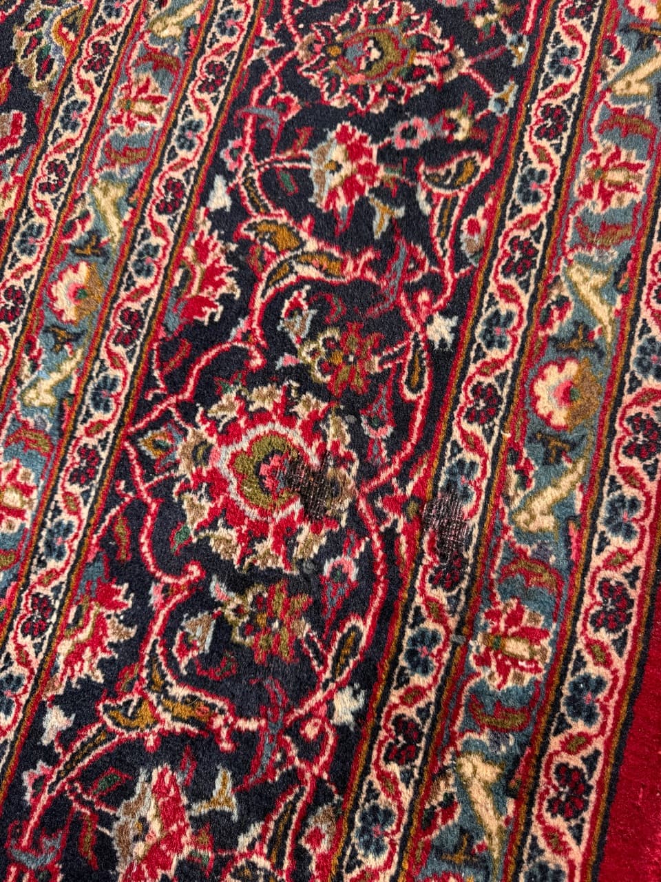 Dywan Keshan 385x290 cm, czerwony, wełna kaszmirowa, Iran - 400635